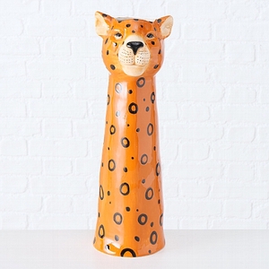 Vase Gepard, H 45 cm, Stoneware, Brown stoneware brown