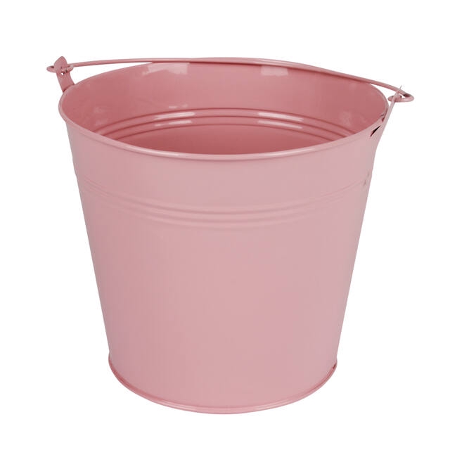 <h4>Bucket Sevilla zinc Ø17,8xH15,8cm -ES17 pink gloss</h4>