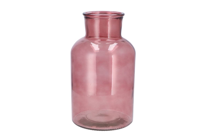 <h4>Dry Glass Blush Pink Milk Bottle 17x30cm Nm</h4>