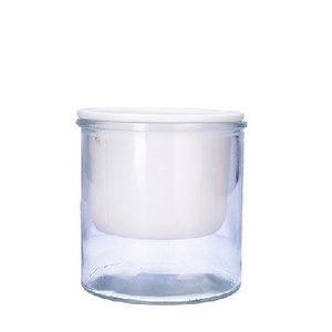 Glass Malga pot+glass d11.5*12.5cm