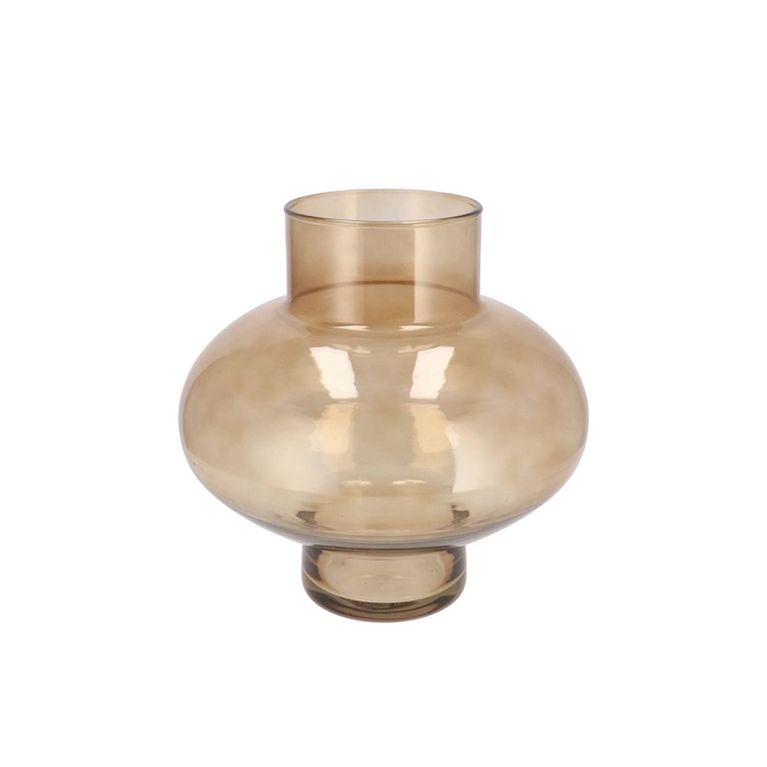 <h4>Mira Sand Glass Bulb Low Vase 30x30x30cm</h4>