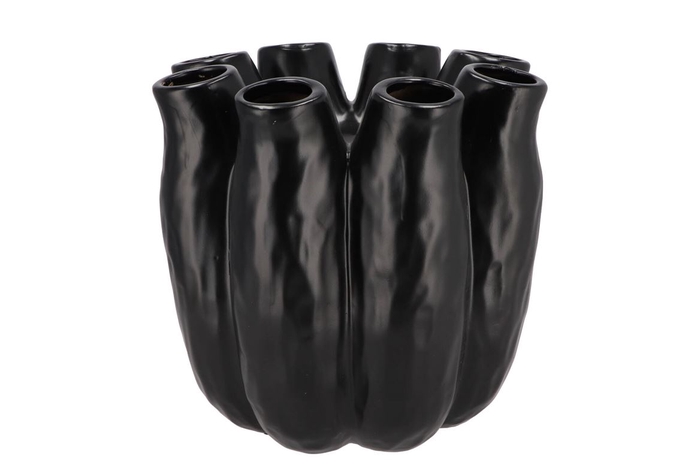 Luna Black Tube Vase 24x24 Cm