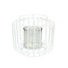 Candlelight Glass metal d10*10cm