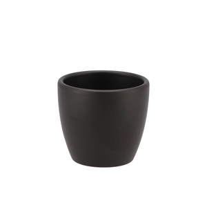 Ceramic Pot Anthracite Shiny 7cm