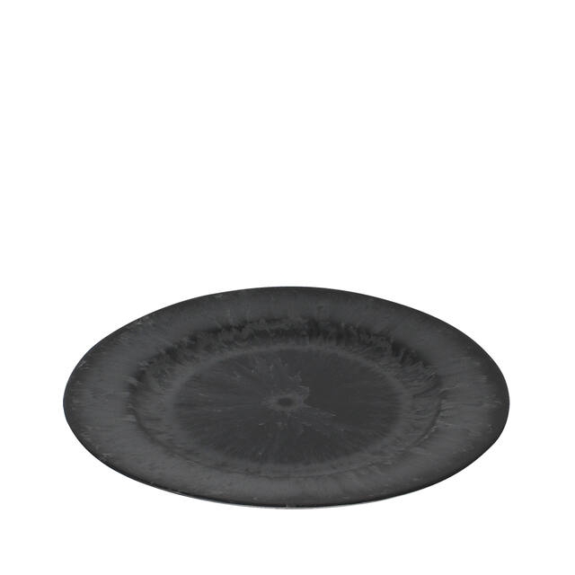 Bowl plastic round Ø20xH2cm natural grey