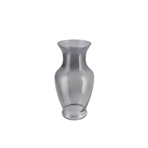 Mira Smoke Glass Flower Vase 13x13x26cm