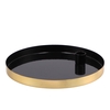 Marrakech Black Candle Plate Round 22x2,5cm
