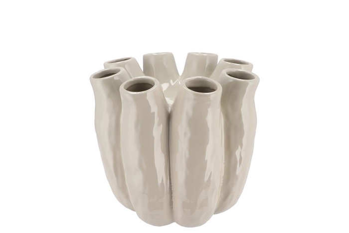 Luna White Tube Vase 19x19cm