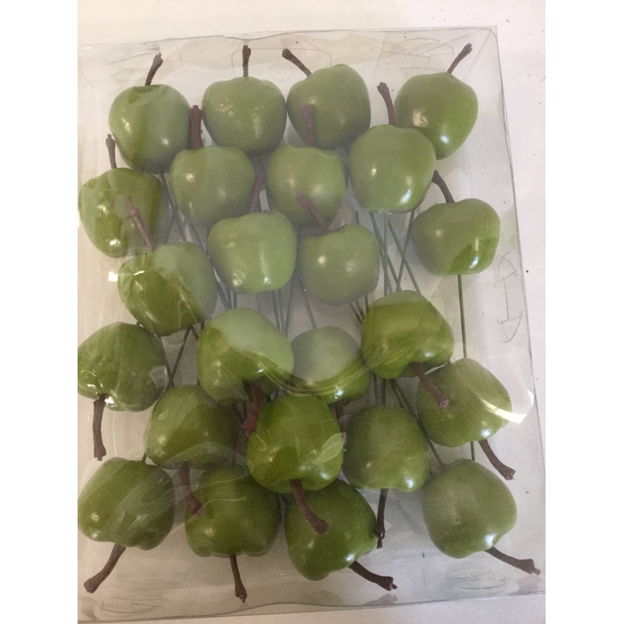 <h4>APPLE ON WIRE GREEN 35MM 24PCS</h4>