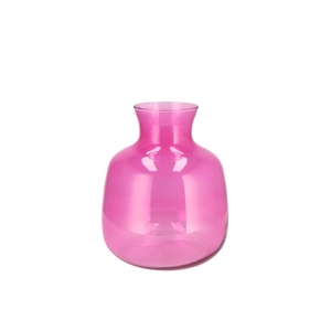 Mira Fuchsia Glass Bottle Big 16x16x19cm