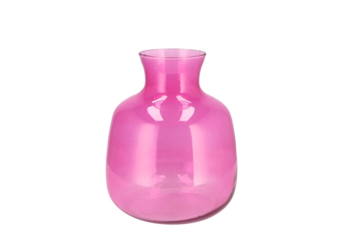 <h4>Mira Fuchsia Glass Bottle Big 16x16x19cm</h4>