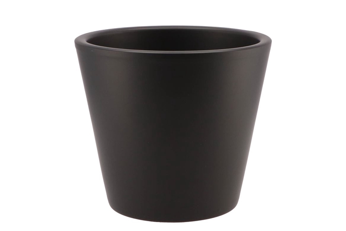 Vinci Mat Zwart Pot Container 21x19cm