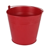 Bucket Sevilla zinc Ø17,8xH15,8cm - ES17 red matt