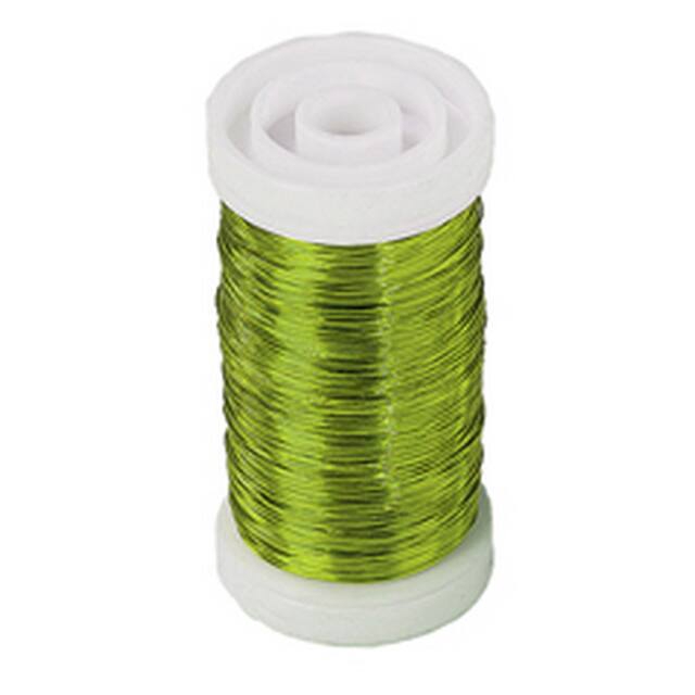 wire 0,3mm apple-green - coil 100g