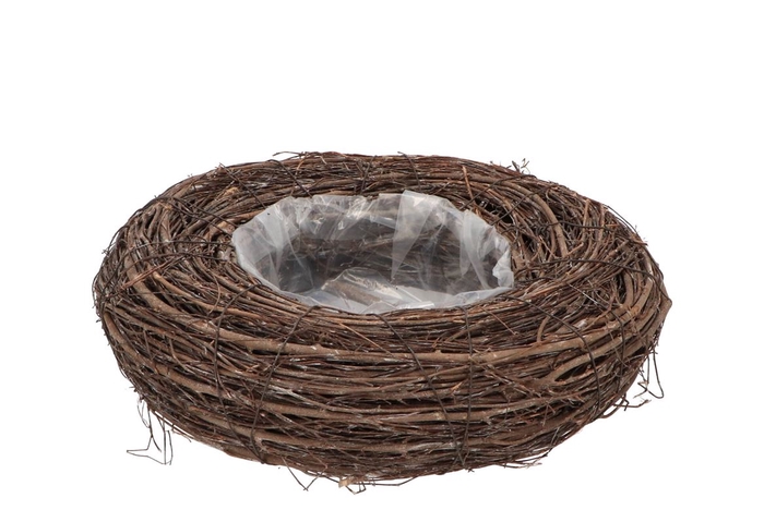 <h4>Wreath Elm Branches Planter Grey With Bottom 30cm</h4>