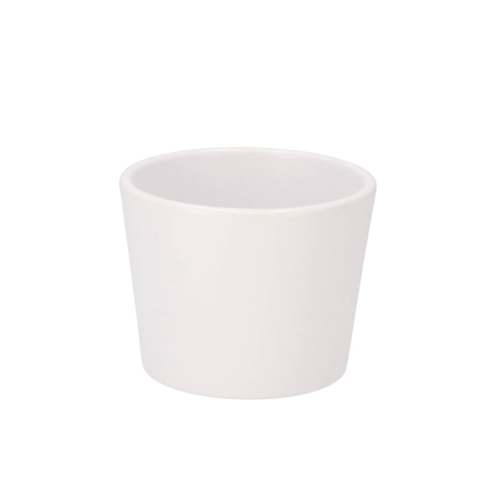 <h4>Ceramic Pot White Matt 11cm</h4>