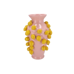 Fruit Lemon Light Pink Vase 24x38cm