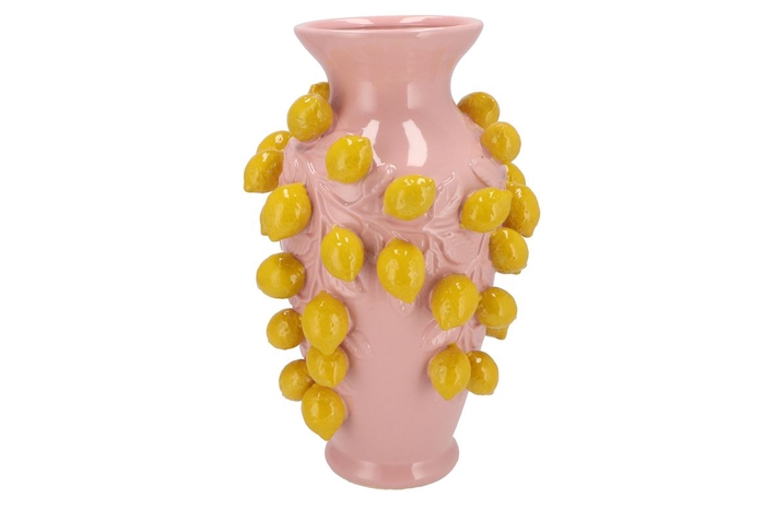 <h4>Fruit Lemon Light Pink Vase 24x38cm</h4>