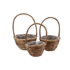 Rattan Basket Handle 3 Pcs 30x45cm