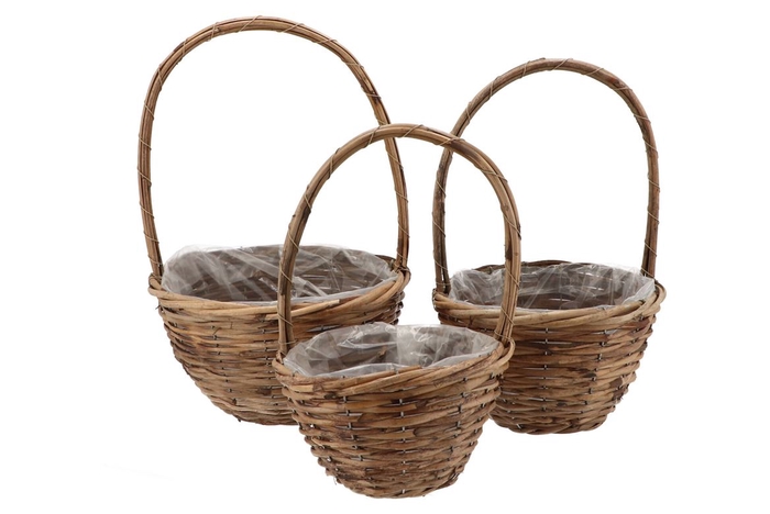 <h4>Rattan Basket Handle 3 Pcs 30x45cm</h4>