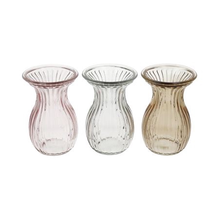 <h4>Deco Glass Vase Held 3 Ass H17d12</h4>