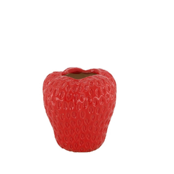 <h4>Keramiek Exclusief Strawberry vaas d13*12cm</h4>