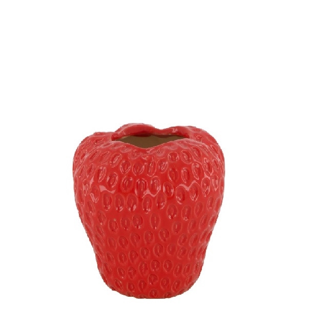 Keramiek Exclusief Strawberry vaas d13*12cm