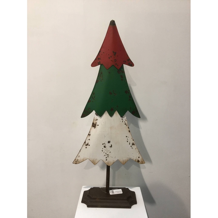<h4>XMAS TREE RED-GREEN-WHITE 72CM OASIS-DECO</h4>