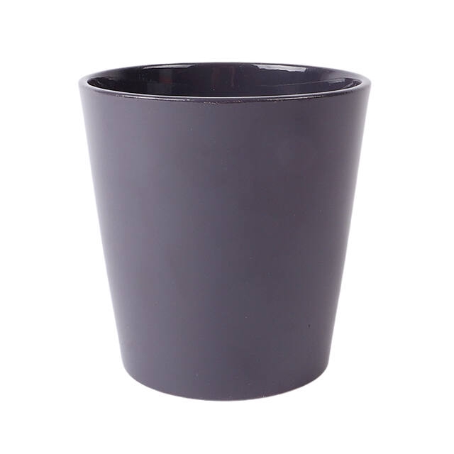 <h4>Pot Dallas Ceramics Ø12xH9cm grey shiny</h4>
