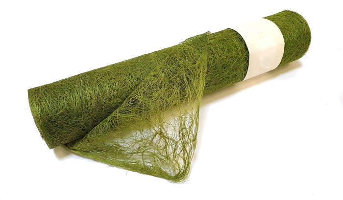 <h4>Sisal fibre on a roll 5mtr x 43cm green</h4>