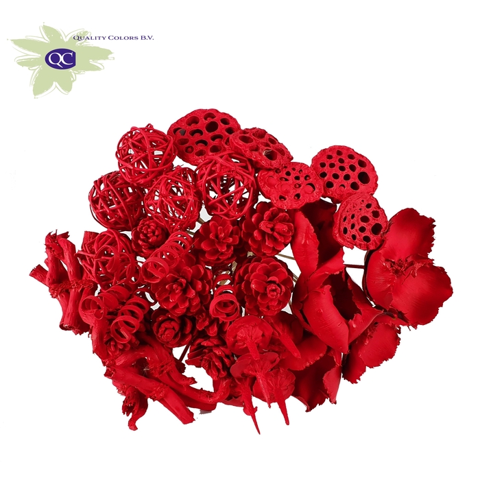 <h4>Bouquet Mix 40 stems Covered Red</h4>