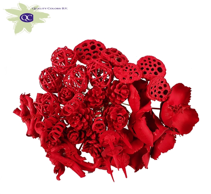 Bouquet Mix 40 stems Covered Red