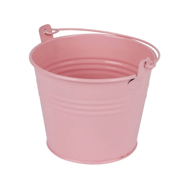 Bucket Sevilla zinc Ø11,7xH9cm - ES10,5 pink gloss