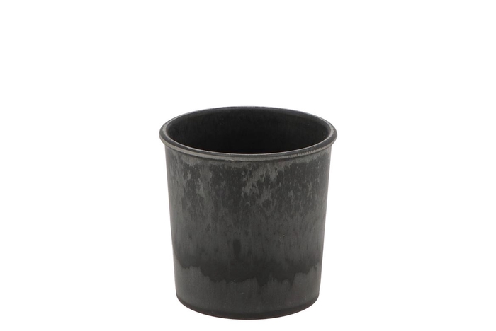 <h4>Melamine Grey Pot 11x8x11cm</h4>