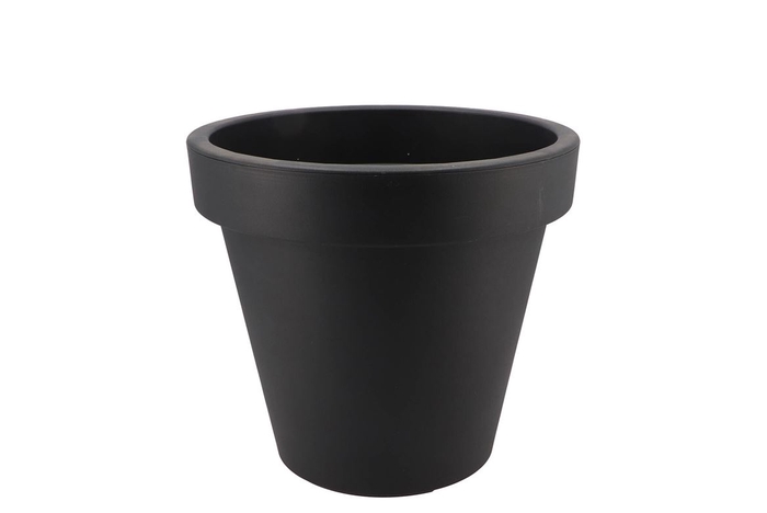 <h4>Plastic Anthracite Pot Synthetic Wide Edge 25cm</h4>