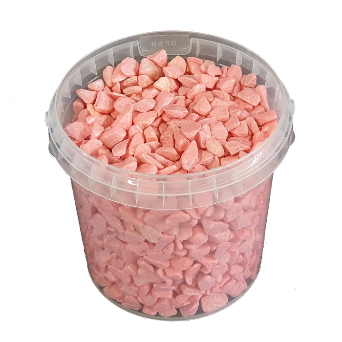 <h4>Rocks 1 ltr bucket Pink</h4>