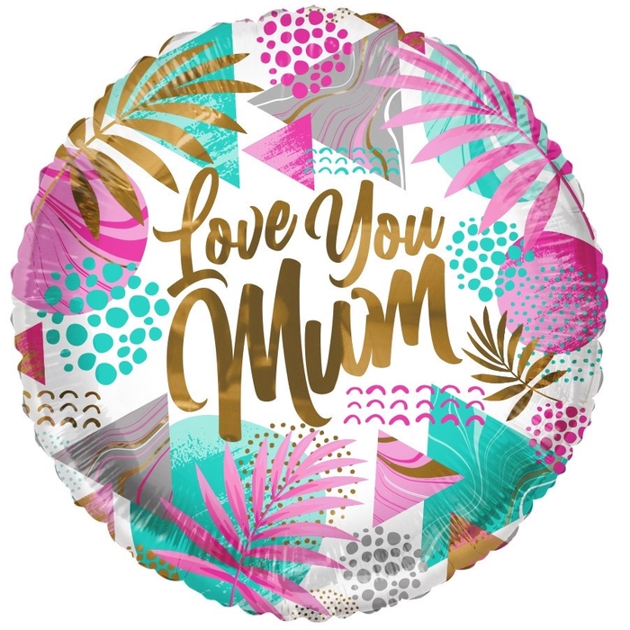<h4>Mothersday balloon eco love you mum 45cm</h4>