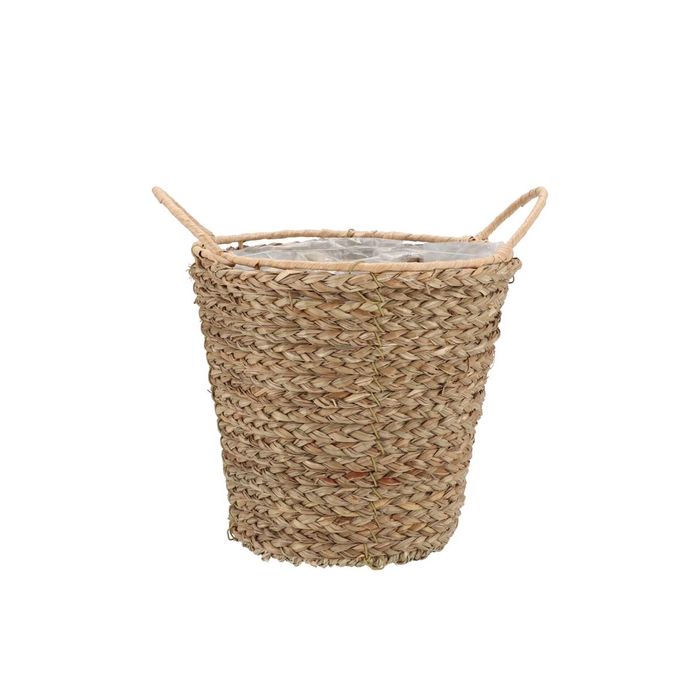 <h4>Seagrass Levi Basket Pot Natural 19x18cm</h4>