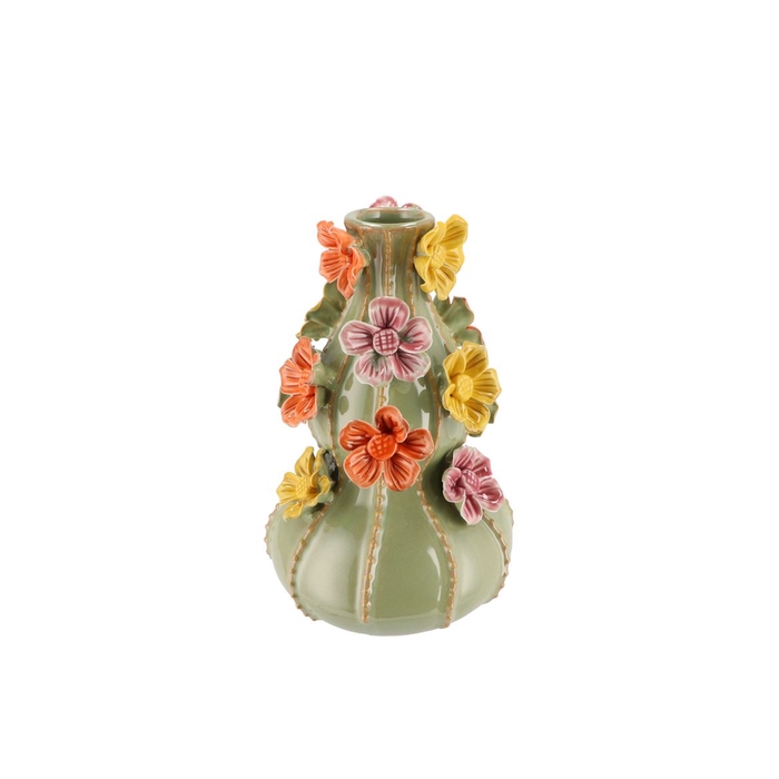 <h4>Flower Pistache Vase Bubbels 17x26cm</h4>