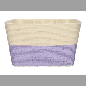 DF06-720225500 - Basket Riley1 Duo 18.5x18.5x10 cream/lavender