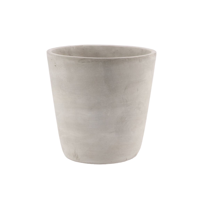 <h4>Concrete Pot Round Grey 21x21cm</h4>