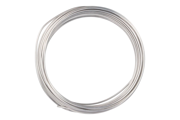 <h4>Wire Aluminium Silver 2mm X 12 Meter A 100 Gram</h4>