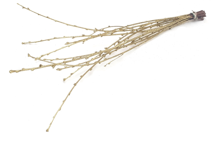Avium branches lgt 40cm 10 stems per bunch Gold + Glitter