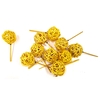 Bruce ball short stem 10pc in poly Yellow