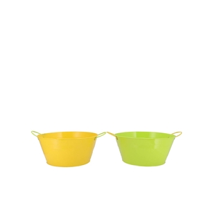 Zinc Basic Yellow/green Ears Bowl 25x12cm