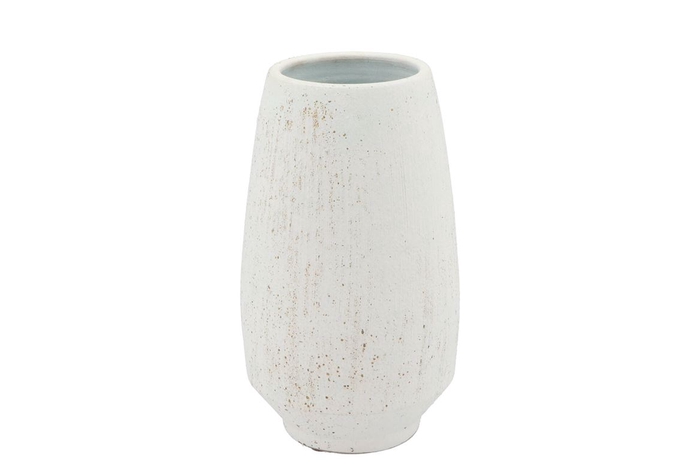 <h4>Lamia White Vase Dia17 X H25cm Nm</h4>