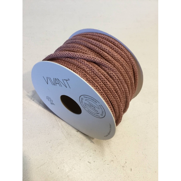 <h4>PAPERY CORD 25MX4,5MM Marble rose</h4>