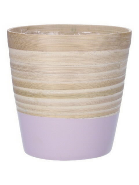 DF00-710830375 - Pot Mambu d18.5xh17.5 natural/ lilac