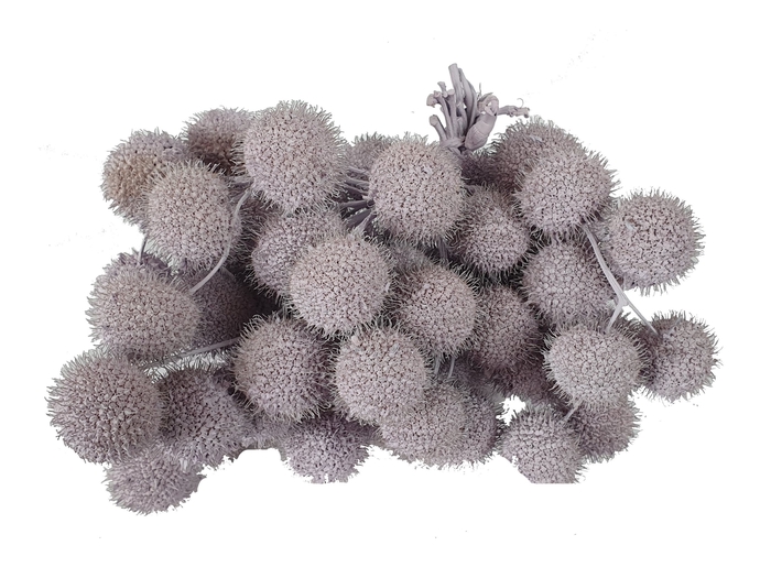 Small ball per bunch in poly pastel purple
