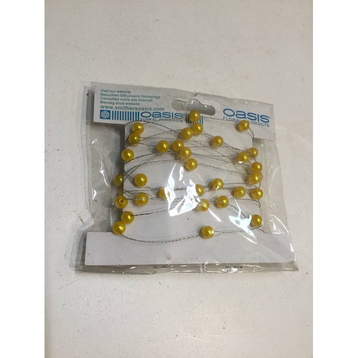 <h4>OASIS PEARLS ON WIRE YELLOW 3M</h4>